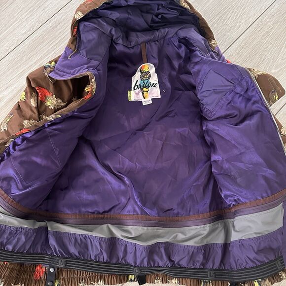 Burton Snowboarding Dandridge Down Feather Jacket COOL FLAVORS Womens M Ski Snow - Picture 6 of 11